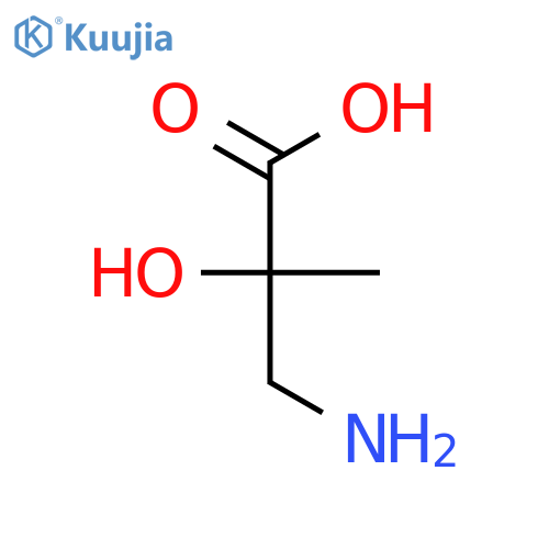 3-amino-2-hydroxy-2-methylpropanoic acid structure