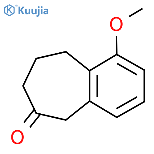 1-methoxy-6,7,8,9-tetrahydro-5H-benzo7annulen-6-one structure
