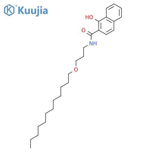 2-NAPHTHALENECARBOXAMIDE, N-[3-(DODECYLOXY)PROPYL]-1-HYDROXY- structure