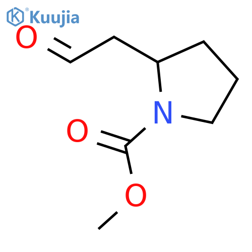 2-(2-oxoethyl)-1-Pyrrolidinecarboxylic acid methyl ester structure