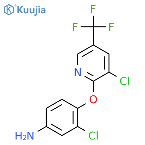 3-Chloro-4-((3-chloro-5-(trifluoromethyl)pyridin-2-yl)oxy)aniline structure