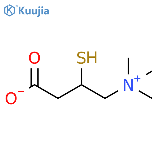 1-Propanaminium,3-carboxy-2-mercapto-N,N,N-trimethyl-, inner salt structure