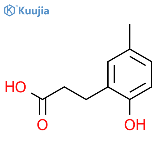 3-(2-hydroxy-5-methylphenyl)propanoic acid structure