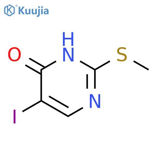 5-Iodo-2-(methylthio)pyrimidin-4-ol structure