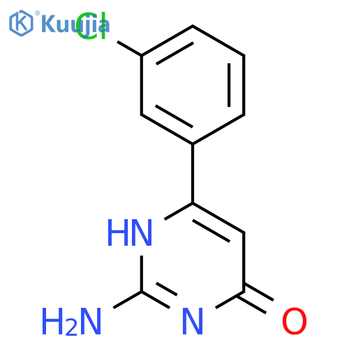 4(1H)-PYRIMIDINONE, 2-AMINO-6-(3-CHLOROPHENYL)- structure