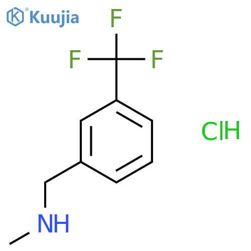 N-methyl-1-[3-(trifluoromethyl)phenyl]methanamine Hydrochloride ( 1:1) structure