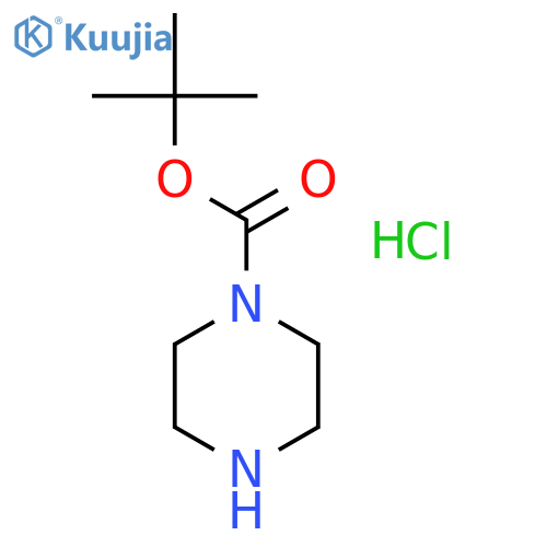 Tert-butyl Piperazine-1-carboxylate Hydrochloride structure