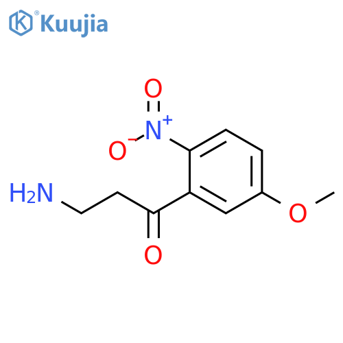 3-amino-1-(5-methoxy-2-nitrophenyl)propan-1-one structure