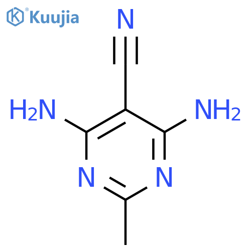 5-Pyrimidinecarbonitrile,4,6-diamino-2-methyl- structure
