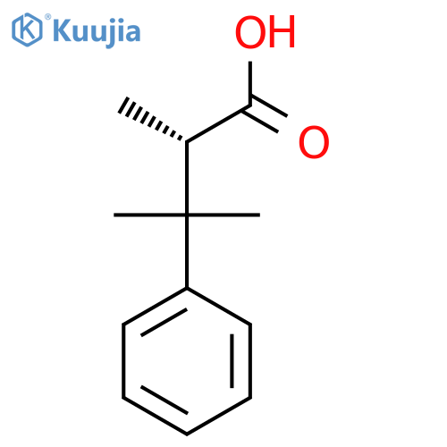 (2S)-2,3-dimethyl-3-phenylbutanoic acid structure