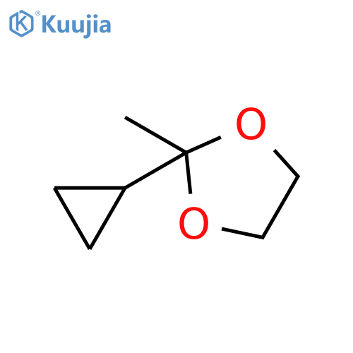 2-Cyclopropyl-2-methyl-1,3-dioxolane structure