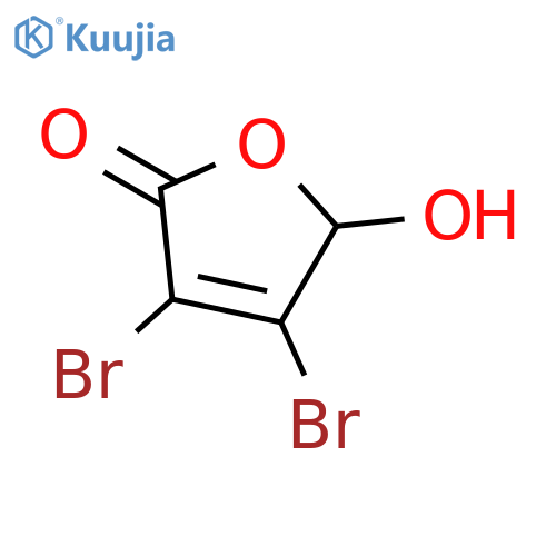 3,4-Dibromo-5-hydroxyfuran-2(5H)-one structure