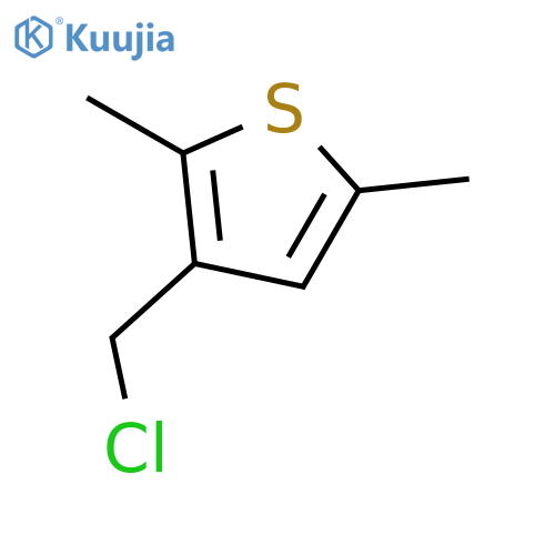 3-(chloromethyl)-2,5-dimethylthiophene structure