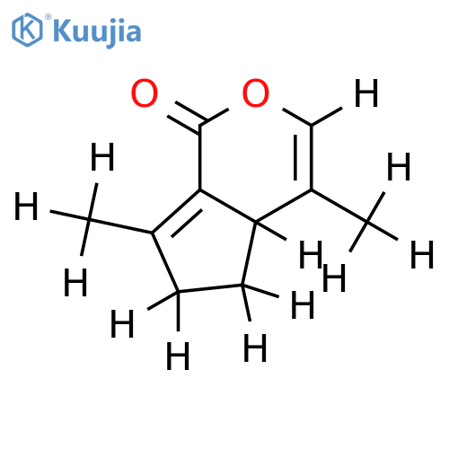5,6-dihydro-4,7-dimethylcyclopentapyran-1-(4aH)one structure