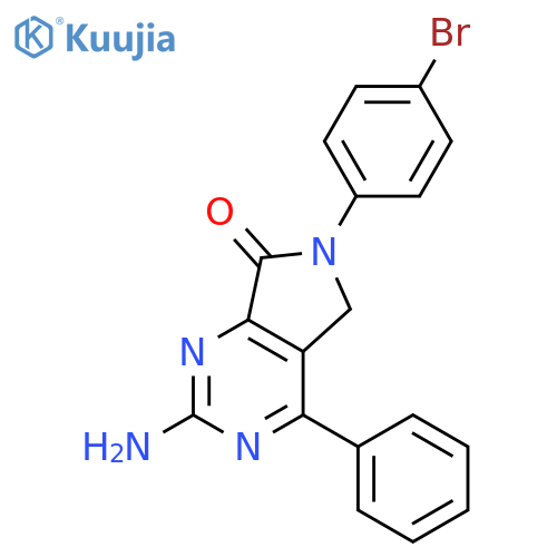 7H-Pyrrolo[3,4-d]pyrimidin-7-one,2-amino-6-(4-bromophenyl)-5,6-dihydro-4-phenyl- structure