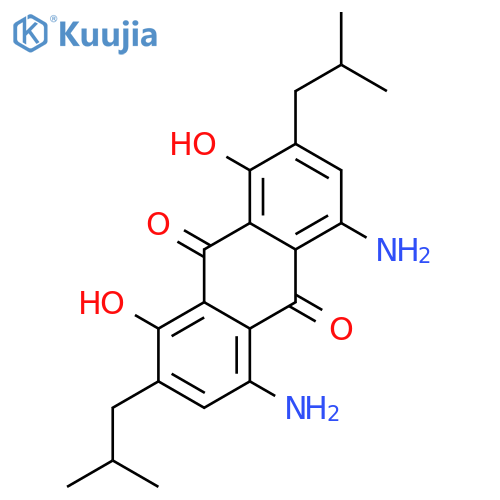 9,10-Anthracenedione,4,5-diamino-1,8-dihydroxy-2,7-bis(2-methylpropyl)- structure