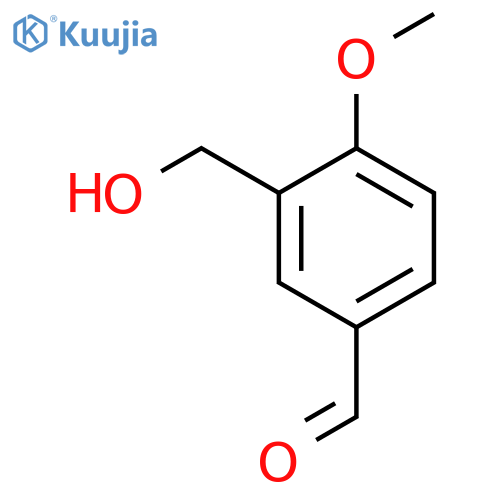 3-(hydroxymethyl)-4-methoxybenzaldehyde structure