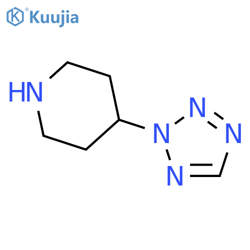Piperidine,4-(2H-tetrazol-2-yl)- structure