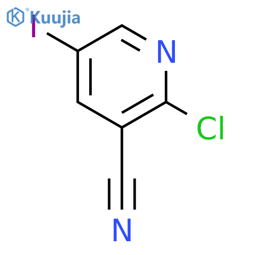 2-Chloro-5-iodopyridine-3-carbonitrile structure