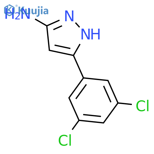 5-(3,5-Dichlorophenyl)-1H-pyrazol-3-amine structure