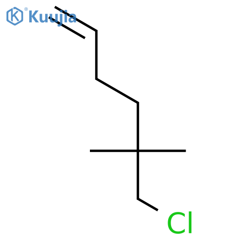 1-Hexene, 6-chloro-5,5-dimethyl- structure