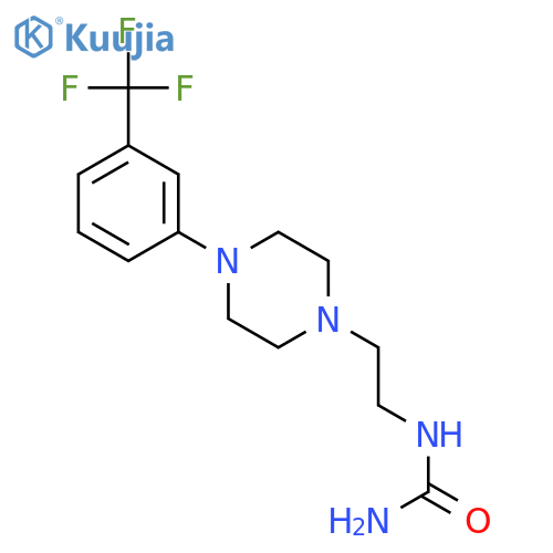 (2-{4-3-(trifluoromethyl)phenylpiperazin-1-yl}ethyl)urea structure
