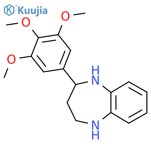 2-(3,4,5-Trimethoxyphenyl)-2,3,4,5-tetrahydro-1H-benzob1,4diazepine structure