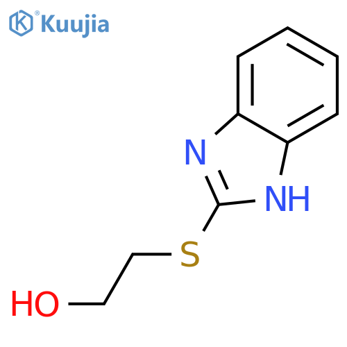 Ethanol, 2-(1H-benzimidazol-2-ylthio)- (9CI) structure