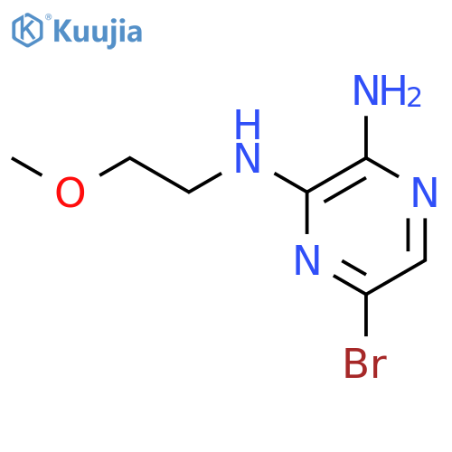 6-bromo-N2-(2-methoxyethyl)pyrazine-2,3-diamine structure