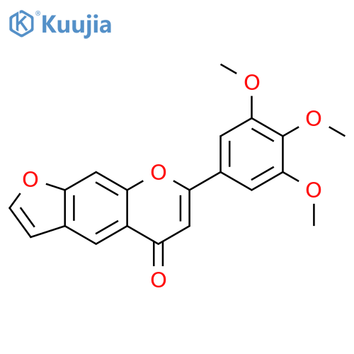 5H-Furo[3,2-g][1]benzopyran-5-one, 7-(3,4,5-trimethoxyphenyl)- structure