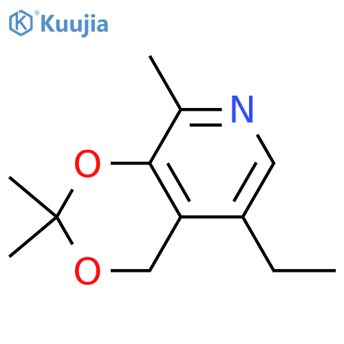 4H-1,3-Dioxino[4,5-c]pyridine,5-ethyl-2,2,8-trimethyl- structure