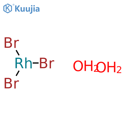 Rhodium bromide (RhBr3), dihydrate structure