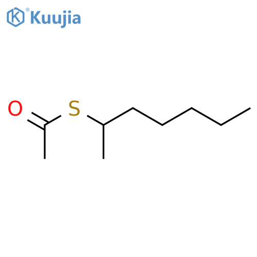 Ethanethioic acid, S-(1-methylhexyl) ester structure