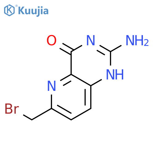 PYRIDO[3,2-D]PYRIMIDIN-4(1H)-ONE, 2-AMINO-6-(BROMOMETHYL)- structure