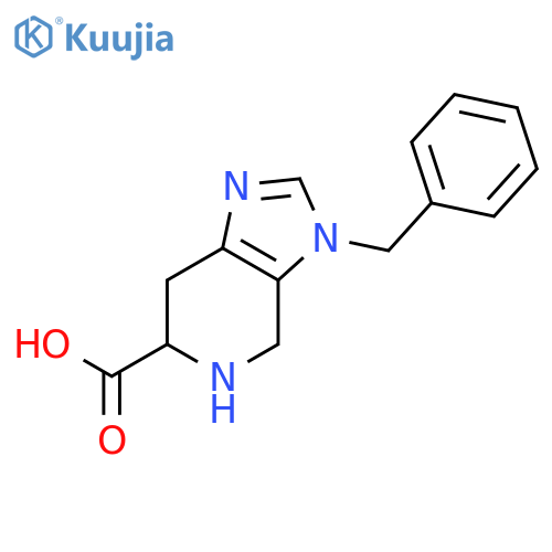4,5,6,7-Tetrahydro-3-(phenylmethyl)-(S)-3H-imidazo4,5-cpyridine-6-carboxylicacid structure