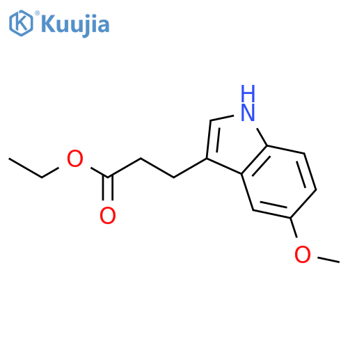 1H-INDOLE-3-PROPANOIC ACID, 5-METHOXY-, ETHYL ESTER structure