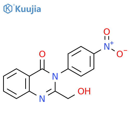 4(3H)-Quinazolinone, 2-(hydroxymethyl)-3-(4-nitrophenyl)- structure