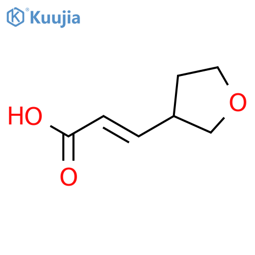 (E)-3-tetrahydrofuran-3-ylprop-2-enoic acid structure