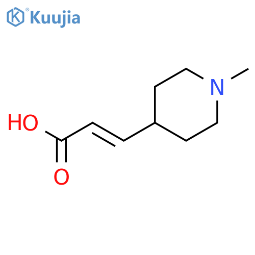 3-(1-methylpiperidin-4-yl)prop-2-enoic acid structure
