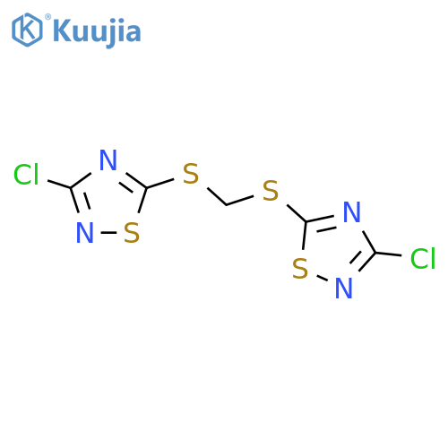 1,2,4-Thiadiazole,5,5'-[methylenebis(thio)]bis[3-chloro- (9CI) structure
