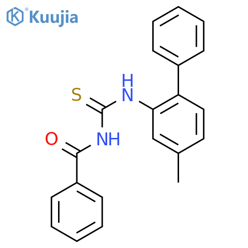 Benzamide, N-[[(4-methyl[1,1'-biphenyl]-2-yl)amino]thioxomethyl]- structure