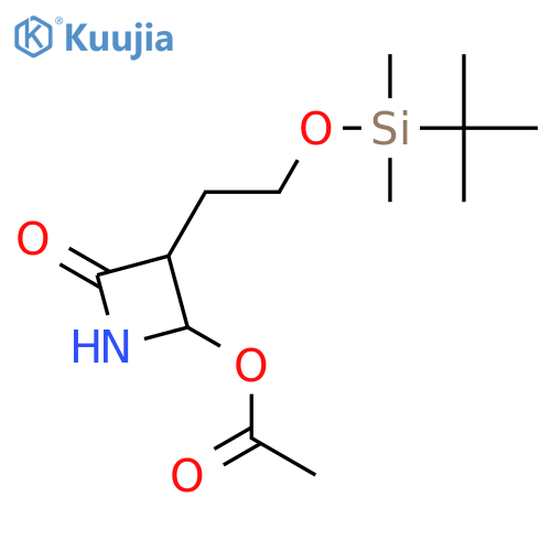 4-acetoxyazetidin-2-one structure