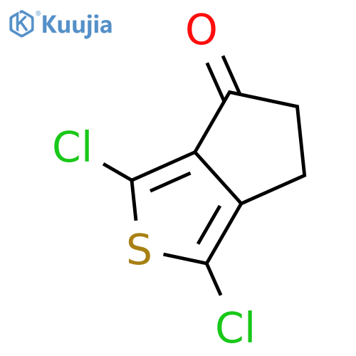 1,3-dichloro-4H,5H,6H-cyclopentacthiophen-4-one structure