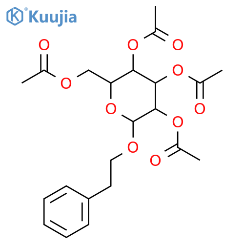 b-Phenylethyl b-D-Glucoside Tetraacetate structure