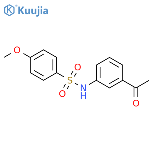 N-(3-Acetyl-phenyl)-4-methoxy-benzenesulfonamide structure