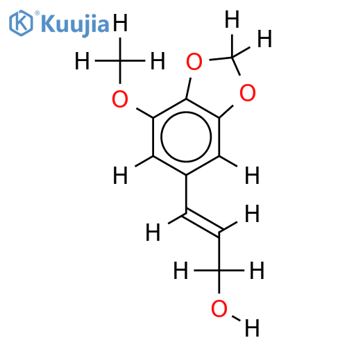3-(3-methoxy-4,5-methylenedioxyphenyl)-2-(E)-propen-1-ol structure