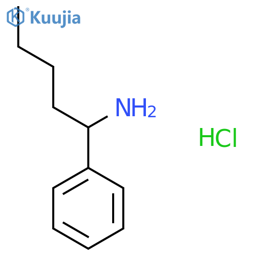 1-Phenylpentan-1-amine hydrochloride structure