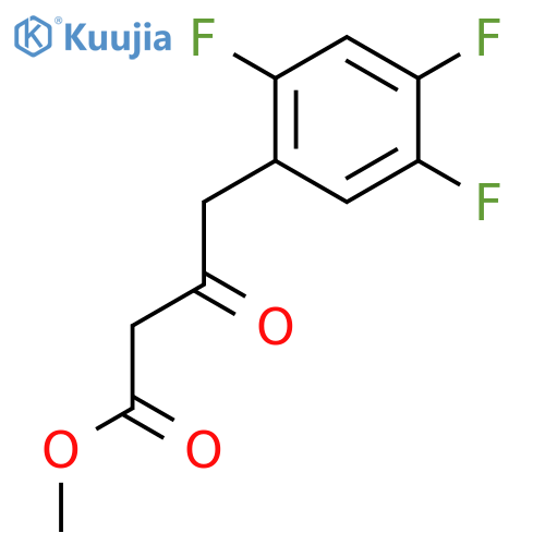 Methyl 3-oxo-4-(2,4,5-trifluorophenyl)butanoate structure