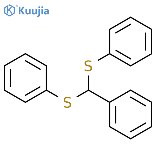Benzene, 1,1'-[(phenylmethylene)bis(thio)]bis- structure