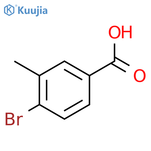 4-Bromo-3-methylbenzoic acid structure